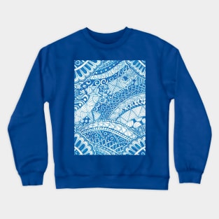 Cerulean Waves Crewneck Sweatshirt